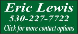 Contact Eric Lewis for Redding Area Real Estate