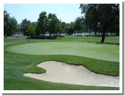 Riverview Golf and Country Club, #18 Green, Redding California 